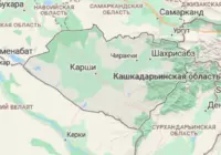 Кашкадарьинская область, где был задержан правозащитник, на карте