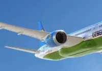 Самолет Uzbekistan Airways в полете. Фото: Uzbekistan Airways