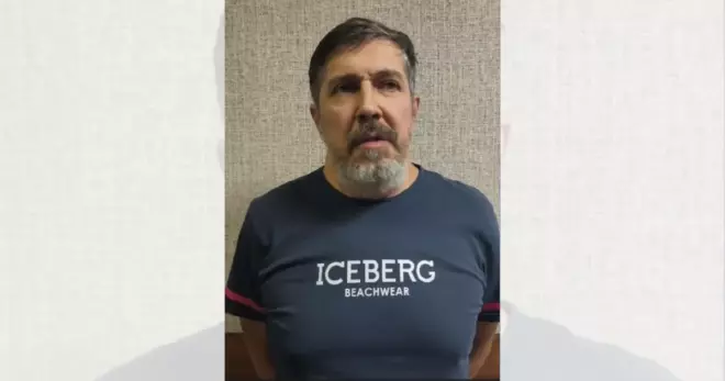 Георгий Сорокин (Жора Ташкентский) после задержания. Кадр из видео МВД Узбекистана