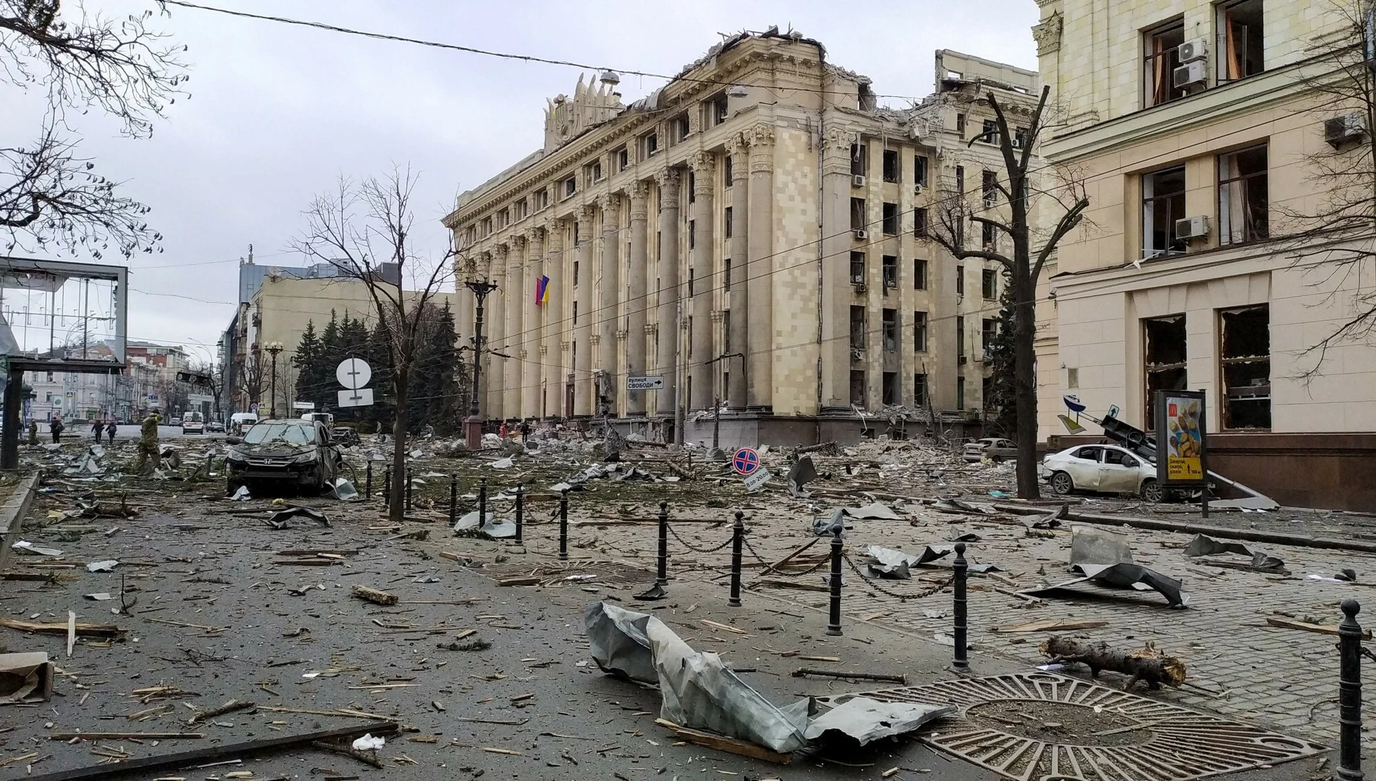 Kharkiv after bombardment by Russian occupying forces