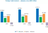 Foreign trade turnover of Uzbekistan in January–June 2024–2026